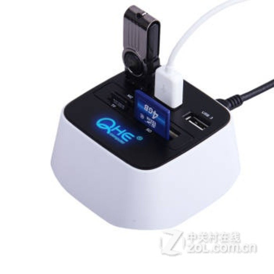 七河(QHE)USB分线器多功能HUB体验 一器多能的桌面扩展中枢